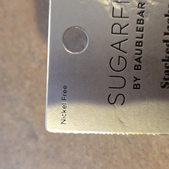 NEW Sugarfix by Baublebar "Stacked Jacks" Dangle Earrings - Picture 2 of 6